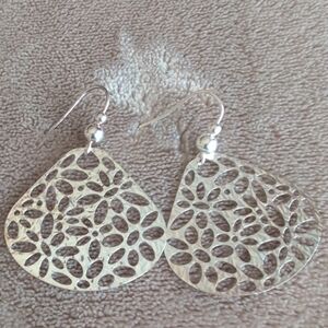 Sterling Silver Filigree Dangle Earrings